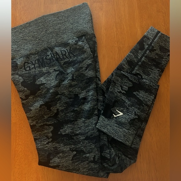 GYMSHARK Scrunch Butt Camo Seamless Leggings S - Picture 6 of 7